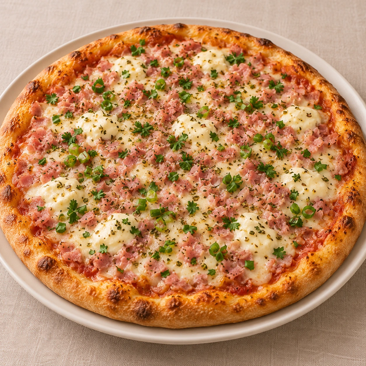 Imagem ilustrativa de pizza Presunto Especial