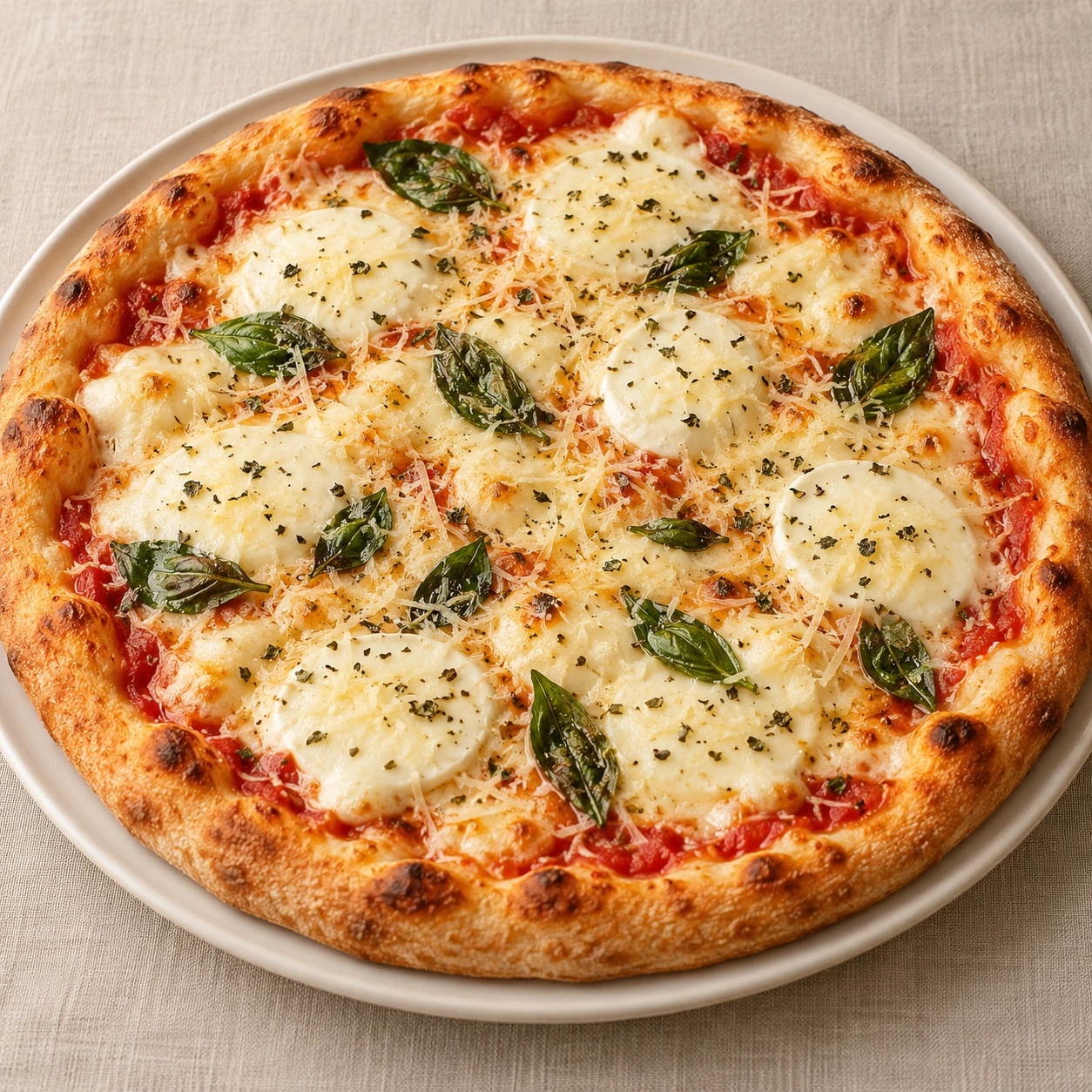 Imagem ilustrativa de pizza Blanche