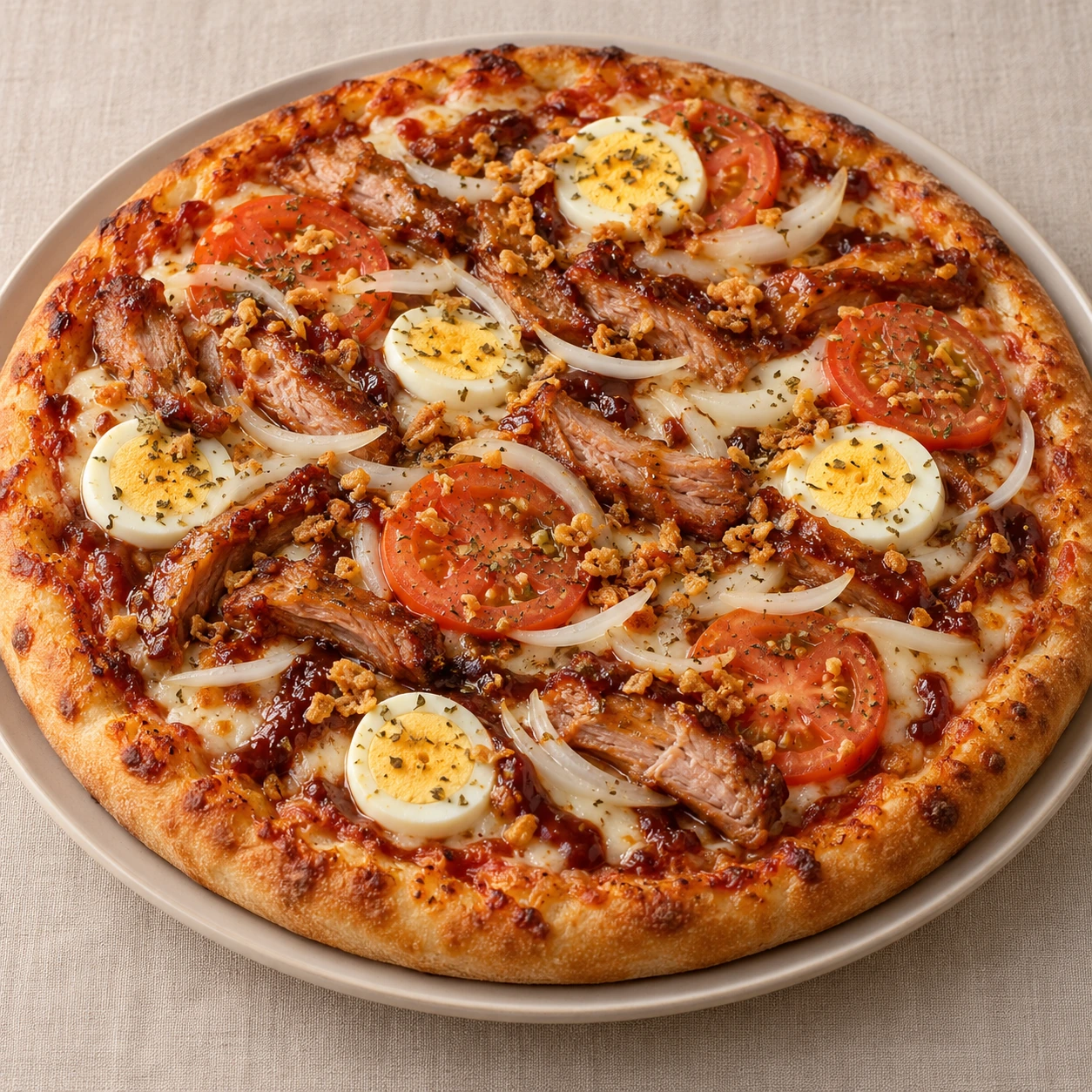 Imagem ilustrativa de pizza Texas Rib