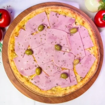 Imagem ilustrativa de pizza Presunto